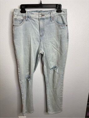 Express Skinny Mid Rise Hyper Super Stretch Jeans Sz Large Short